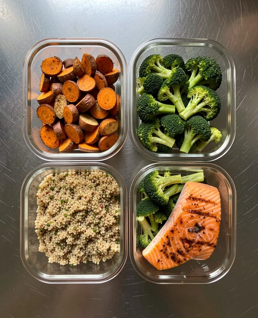 Préparation de repas dans des contenants
